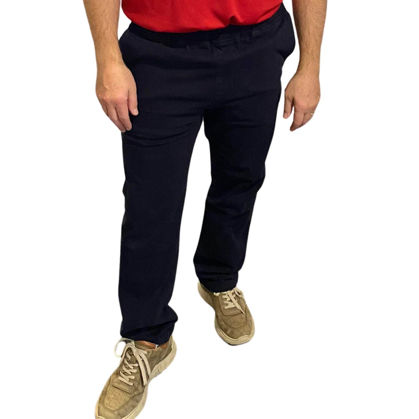 Men's Theo Chino Pants with Side Opening - Caring Clothing