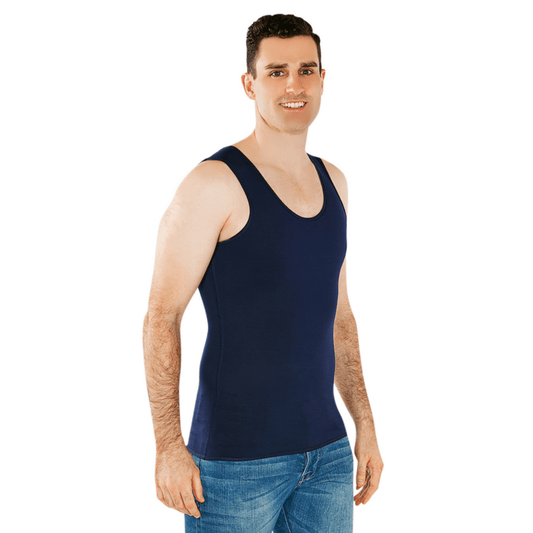 CALM Men's Sensory Singlet/Vest - Navy - Sale - Caring Clothing
