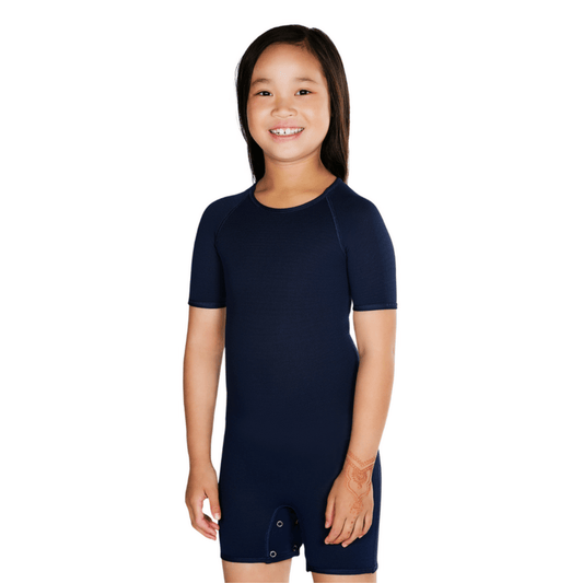 Kids Sensory Short Sleeve Bodysuit (Onesie)- Navy - Sale - Caring Clothing