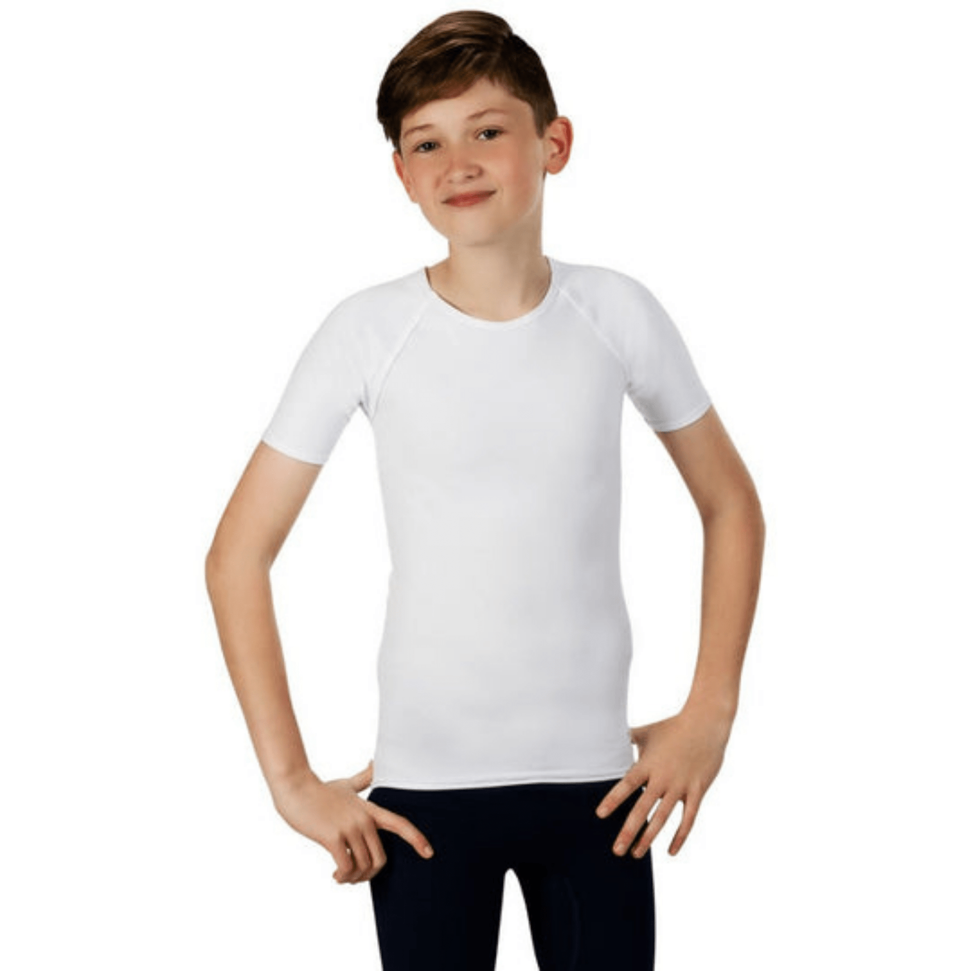 CALM Kids Sensory Short Sleeve Top - White - Sale - Caring Clothing