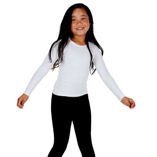 Kids Sensory Long Sleeve Top - White - Sale - Caring Clothing