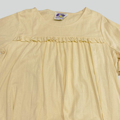 GC Women's Nightie Short Sleeve | Yoke Ruffle - Caring Clothing