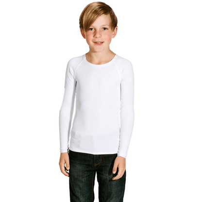 CALM Kids Sensory Long Sleeve Top - White - Sale - Caring Clothing