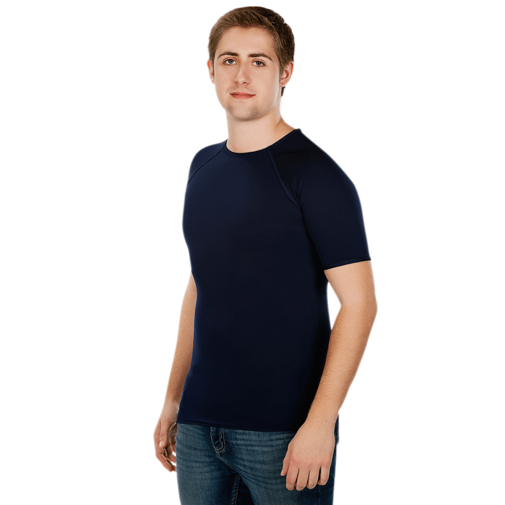 CALM Men's Compression Sensory Short Sleeve Top - Sale - Caring Clothing