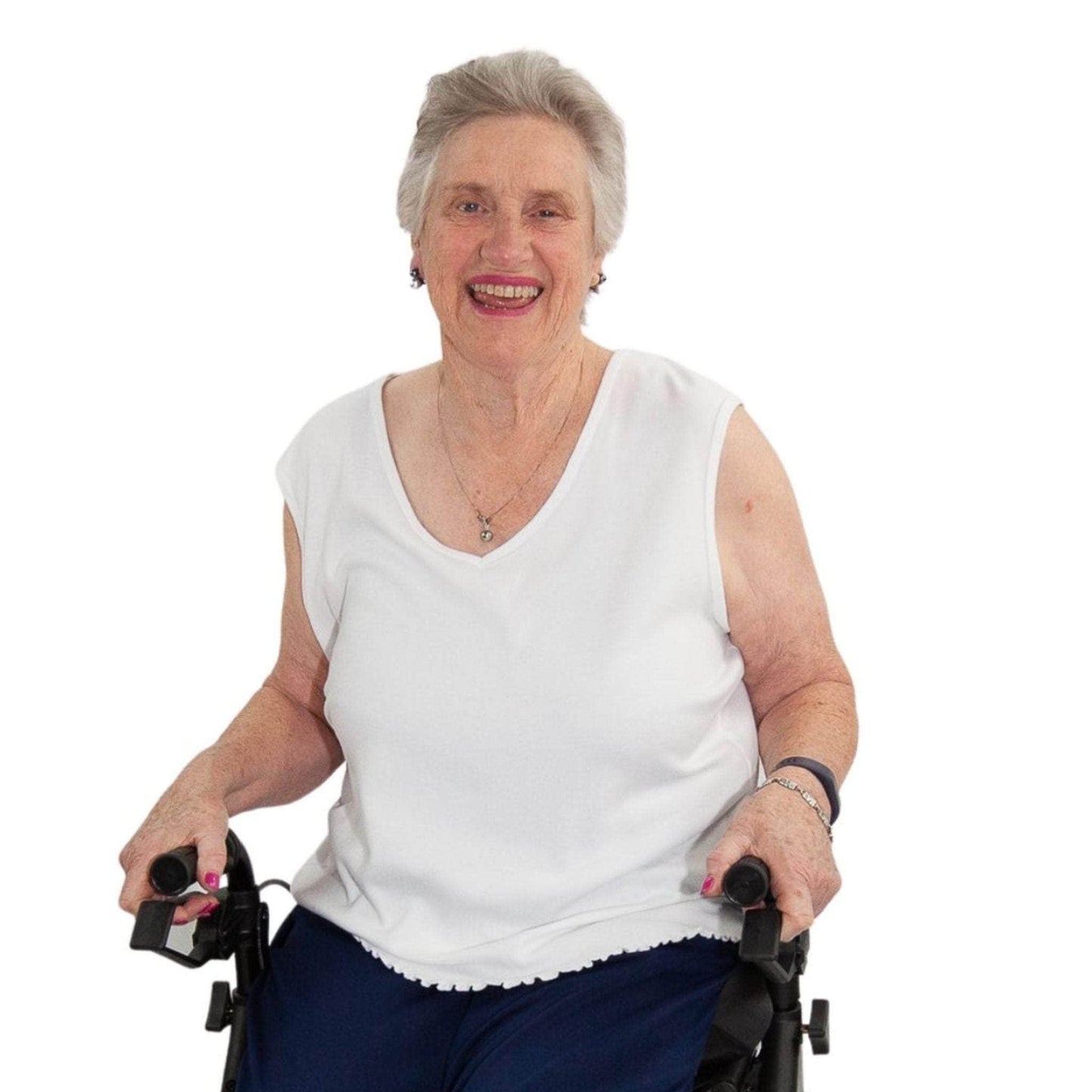 Sam V-Neck Adaptive Singlet - Caring Clothing