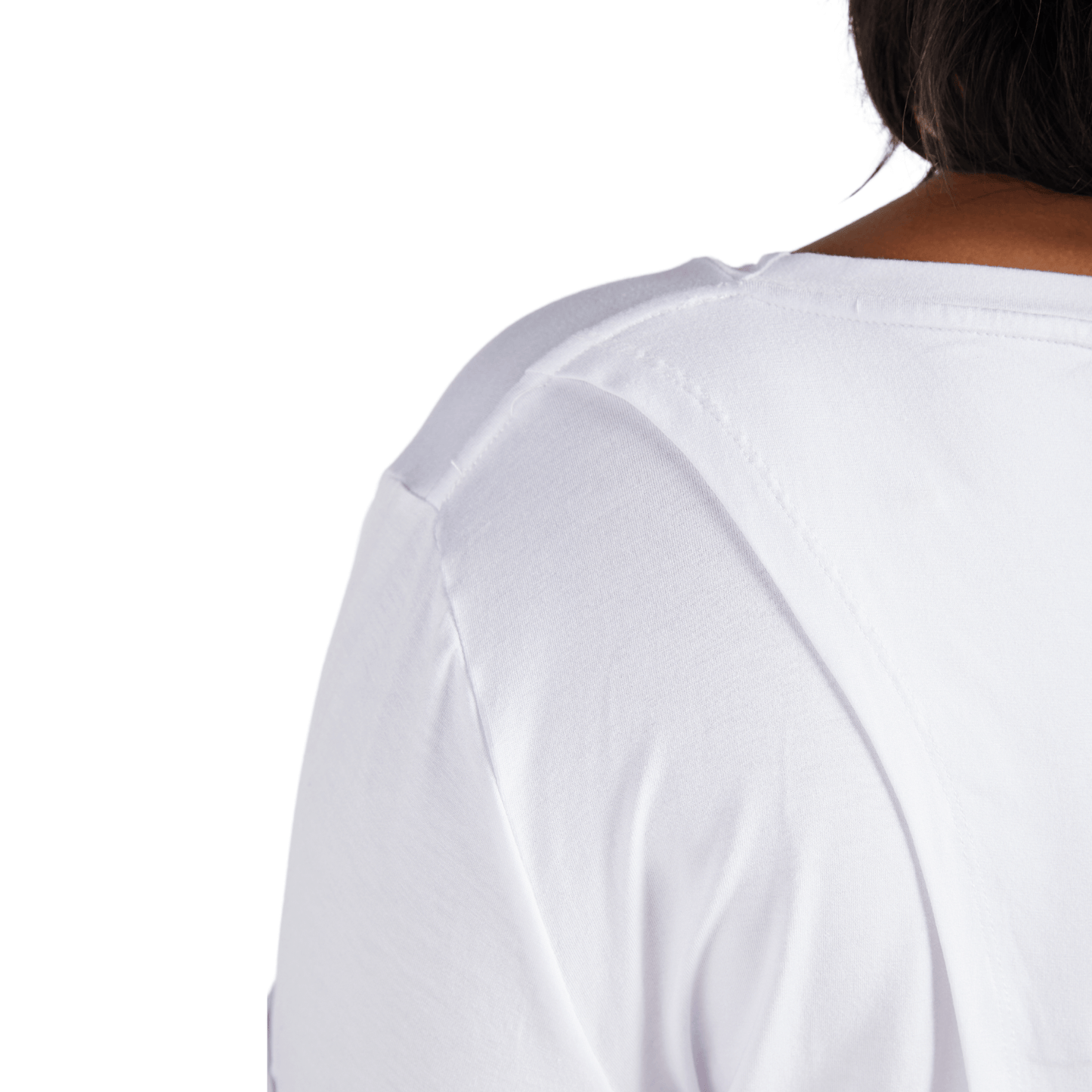 CST Women's Short Sleeve Leaf Back T-Shirt - White - Caring Clothing
