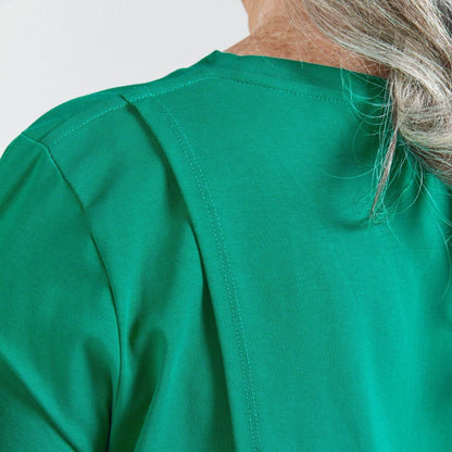 CST Women's Short Sleeve Leaf Back T-Shirt - Green - Caring Clothing